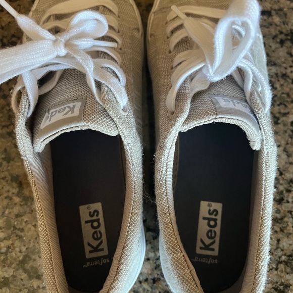Keds Gray Canvas Sneakers Size 7.5 - Picture 6 of 7